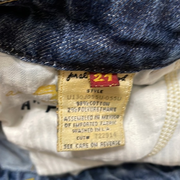 7 For All Mankind “A” Pocket Flare Leg Jeans U130J055U-055U 27” - Picture 8 of 9